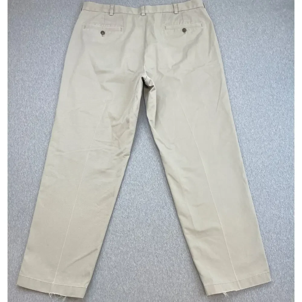 Brooks Brothers Pants Mens 38 x‎ 32 Beige 100% Cotton Chino Hudson